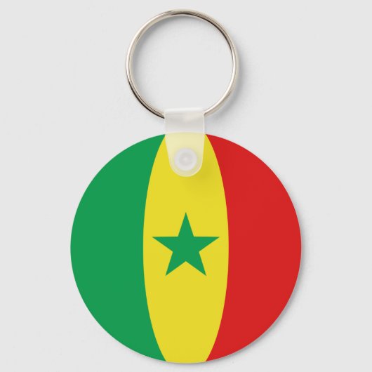 Senegal Fisheye Vlag Sleutelhanger (Voorkant)