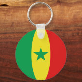 Senegal Fisheye Vlag Sleutelhanger (Voorkant)