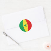 Senegal Fisheye Vlag Sticker (Envelop)