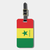 Senegal Flag Bagagelabel (Voorkant verticaal)