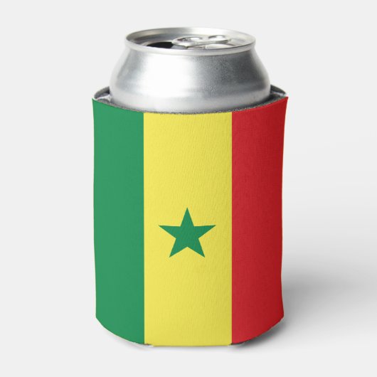 Senegal Flag Blikjeskoeler (Blikje Voorkant)