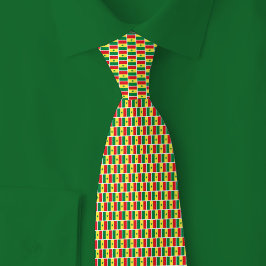 Senegal Flag Brick Pattern Stropdas