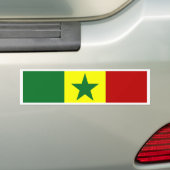 Senegal Flag Bumpersticker (Op auto)