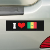 Senegal Flag Bumpersticker (Op auto)
