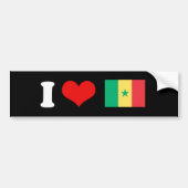 Senegal Flag Bumpersticker (Voorkant)