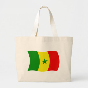 Senegal Flag Canvas tas