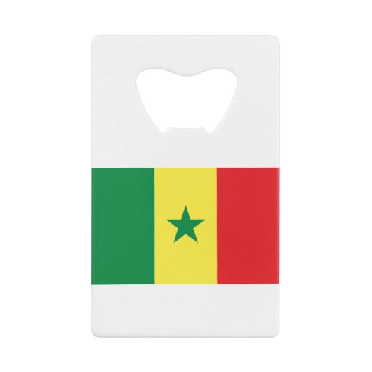 Senegal Flag Creditkaart Flessenopener (Voorkant)