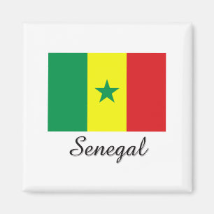 Senegal Flag Design Magneet