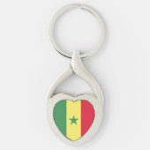 Senegal Flag Emblem Sleutelhanger (Voorkant)