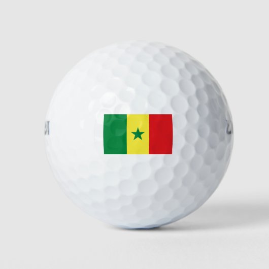 Senegal Flag Golfballen (Voorkant)