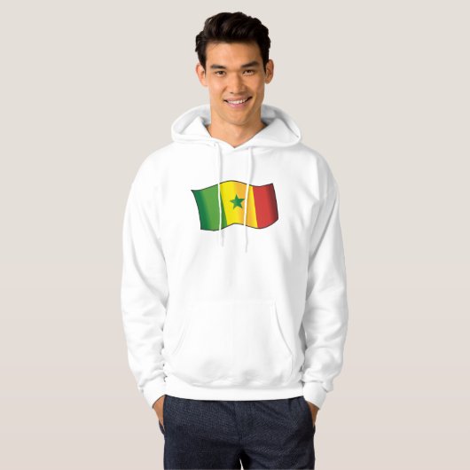 Senegal Flag Hoodie (Voorkant volledig)