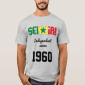 Senegal Flag Independence Celebration T-shirt (Voorkant)