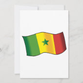 Senegal Flag Kaart (Voorkant)