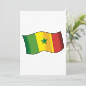 Senegal Flag Kaart (Staand voorkant)
