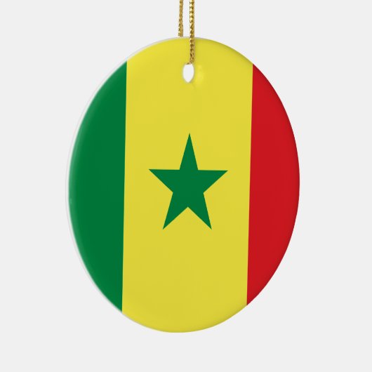 Senegal Flag Keramisch Ornament (Rechts)