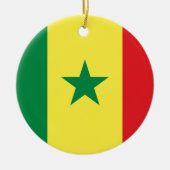Senegal Flag Keramisch Ornament (Voorkant)