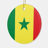 Senegal Flag Keramisch Ornament (Links)