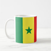 Senegal Flag Keramische Koffie Mok (Links)