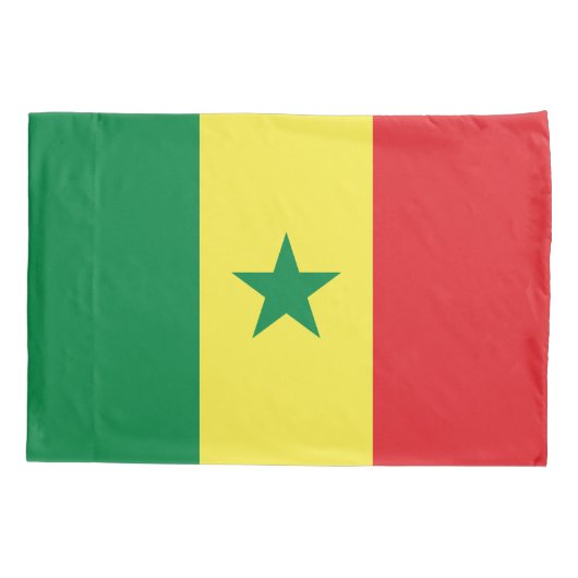 Senegal Flag Kussensloop (Achterkant)