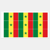 Senegal Flag Labels (Vel)