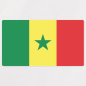 Senegal Flag Labels (Design 1)