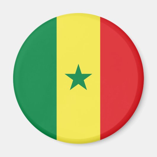 Senegal Flag Magneet (Voorkant)