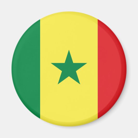 Senegal Flag Magnet (Voorkant)