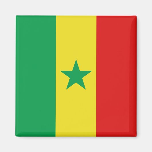 Senegal Flag Magnet (Voorkant)