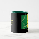 SENEGAL FLAG MAP Scripture Gepersonaliseerd ZWART Tweekleurige Koffiemok (Center)