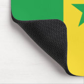 Senegal Flag Mousepad Muismat (Hoek)