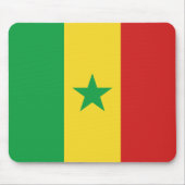 Senegal Flag Mousepad Muismat (Voorkant)
