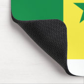 Senegal Flag Muismat (Hoek)