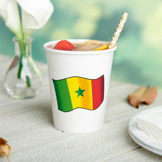 Senegal Flag Papieren Bekers
