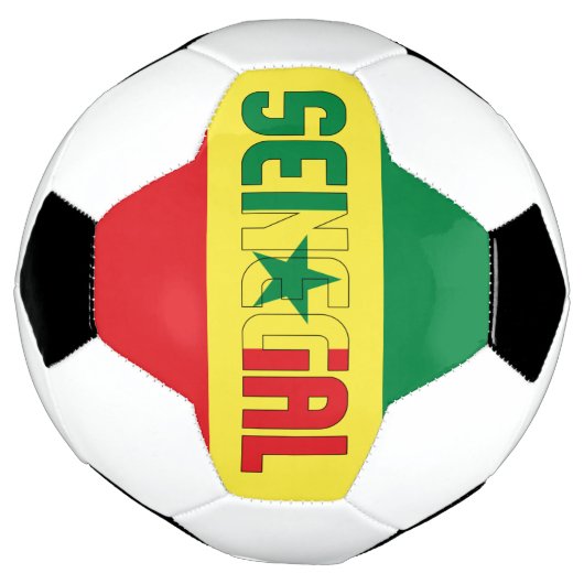 Senegal Flag Patriotic  Voetbal (Gedraaid)