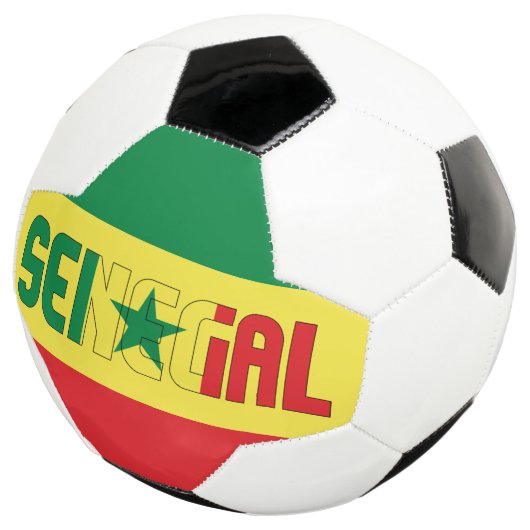 Senegal Flag Patriotic  Voetbal (Drie kwart)