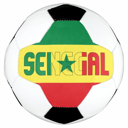 Senegal Flag Patriotic Voetbal (Voorkant)