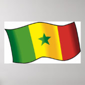 Senegal Flag Poster (Voorkant)
