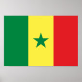 Senegal Flag Poster (Voorkant)