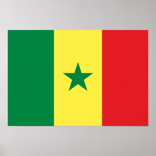 Senegal Flag Poster (Voorkant)