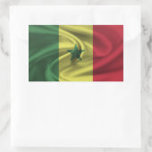 Senegal Flag Rechthoekige Sticker (Tas)