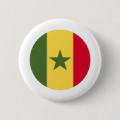 Senegal Flag Ronde Button 5,7 Cm (Voorkant)