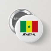 Senegal Flag Ronde Button 5,7 Cm (Voorkant /achterkant)