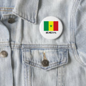 Senegal Flag Ronde Button 5,7 Cm (In situ)