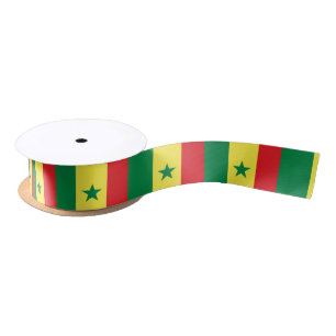 Senegal Flag Satijnen Lint