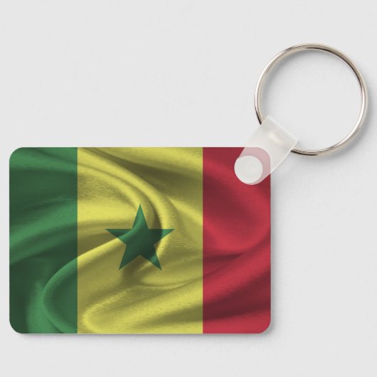 Senegal Flag Sleutelhanger (Voorkant)