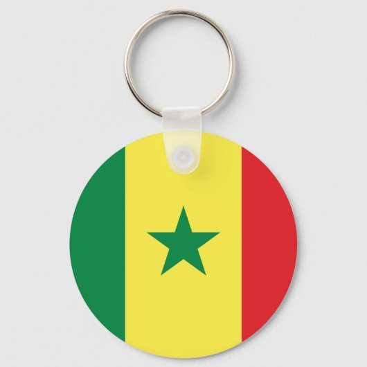 Senegal Flag Sleutelhanger (Voorkant)