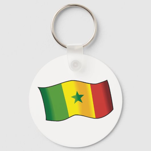 Senegal Flag Sleutelhanger (Voorkant)