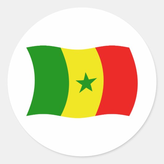 Senegal Flag Sticker (Voorkant)