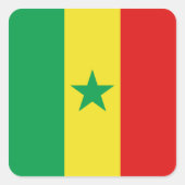 Senegal Flag Sticker (Voorkant)