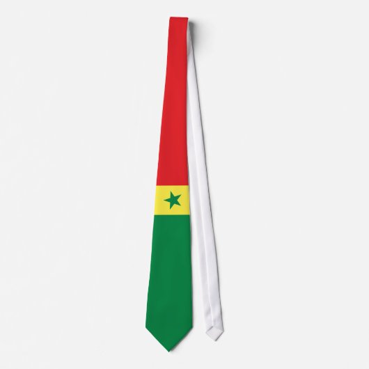 Senegal Flag Stropdas (Voorkant)